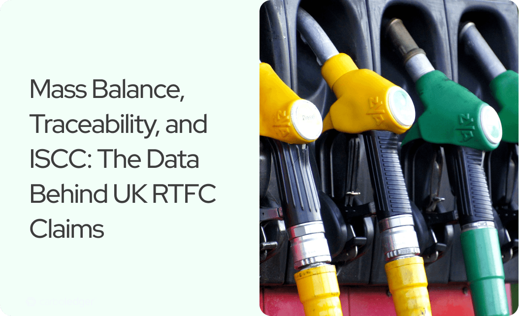 Mass Balance, Traceability, and ISCC: The Data Behind UK RTFC Claims