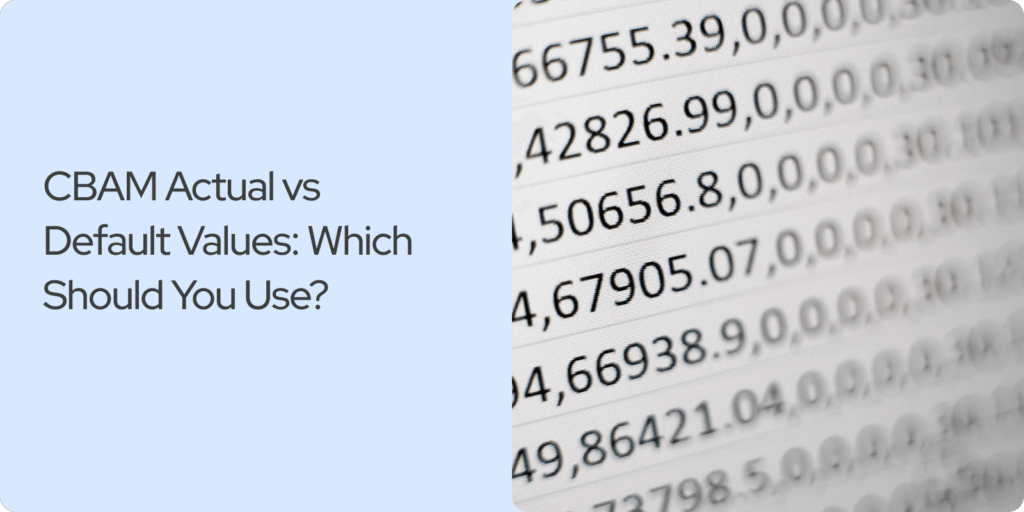 CBAM Actual vs Default Values